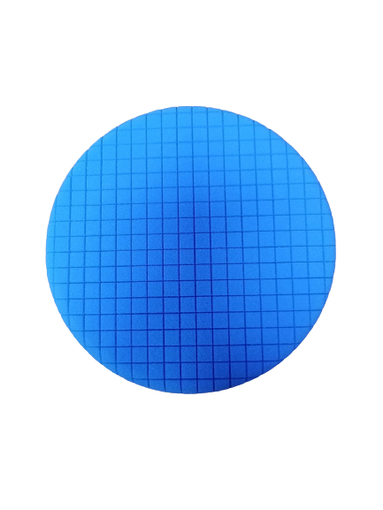 Esponja Azul 6" con Velcro para Encerar Pieza