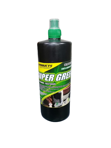 Super Green Restaurador De Plástico, Hule Y Vinil Litro