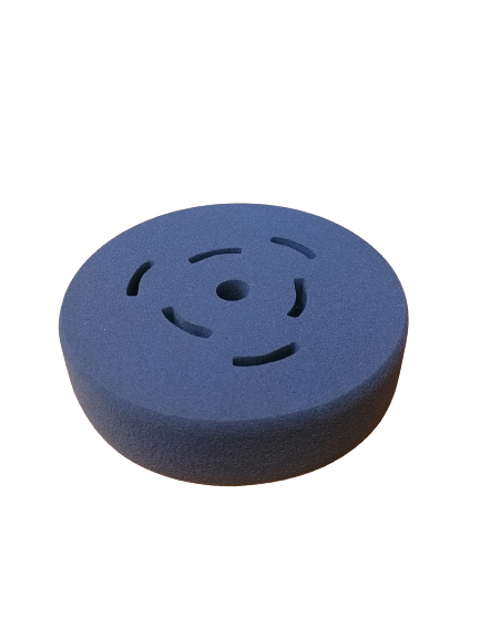 Borla Esponja Negra 8" Con Velcro Para Pulir Pieza